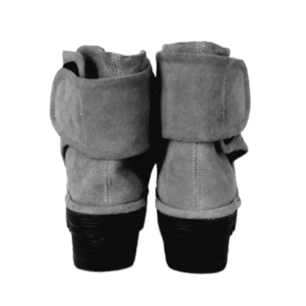 EUC Fly London Yegi Suede Wedge Boots - EU 40/ US 9 - 9.5 - Picture 5 of 10